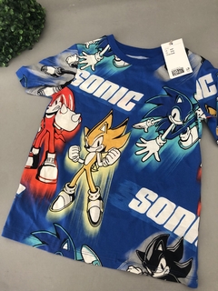 Remera sonic 4-6 años