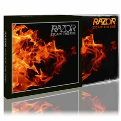 RAZOR - Escape the Fire - ( Slipcase + Poster )