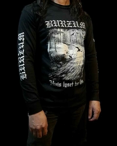 Remera Burzum - Hvis lyset tar Oss Manga larga