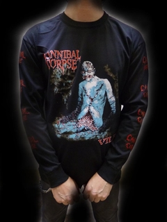 Remera Cannibal Corpse - Vile Manga larga