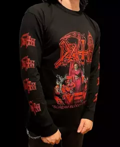 Remera Death - Scream Bloody Gore Manga Larga - comprar online