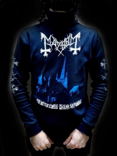 Remera Mayhem - De Mysteriis Dom Sathanas Manga larga