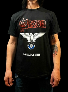 Remera Saxon Wheels of steel