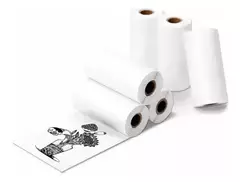 Pack x 5: PAPEL ADHESIVO REPUESTO MINI IMPRESORA-PRINT 02