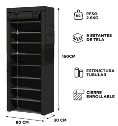 Botinero Organizador De Botas Y Zapatos 9 Niveles 28 Pares RACK-108 en internet