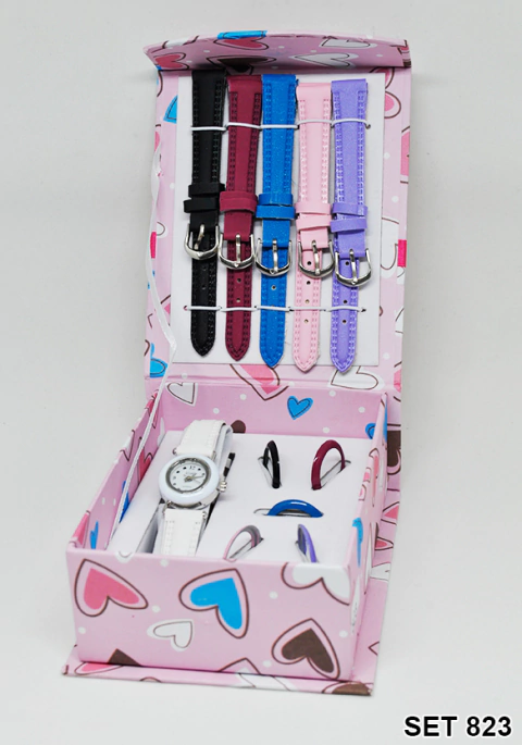 SET SILVER MAGNET MALLAS 823