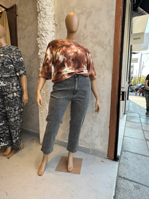 Jeans nevado tobillero elastizado tiro alto - comprar online