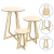 Conjunto Mesa Cone Tampo Redondo Moderna - Desmontável