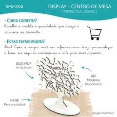 10 Display Personalizado Centro de Mesa MDF Branco - Cavalo - comprar online