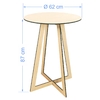 Mesa Cone Tampo Redondo Moderna Desmontável G - 62 x 87cm na internet