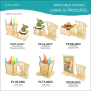10 Porta Flores Com Display e Nome Personalizado Mdf - Coroa Coração na internet
