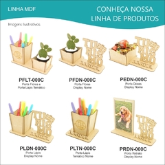 10 Porta Flores Com Display e Nome Personalizado Mdf - Esporte na internet