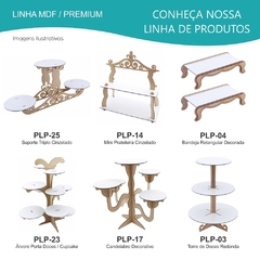 10 Display Personalizado Centro de Mesa MDF Branco - Nutrição - loja online
