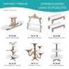 10 Display Personalizado Centro de Mesa MDF Branco - Guarda Chuva - loja online