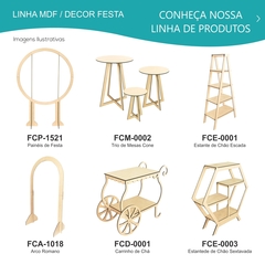 Trio Mesa Cilindro Mdf Decoração de Festa + Painel Brinde - loja online