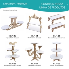 Imagem do Mesa Cilindro Mdf Decoração de Festa Tamanho G - 50x80cm