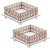 2 Bandejas Quadrada Porta Doces Mdf Linha Premium - 18x18x08cm - comprar online