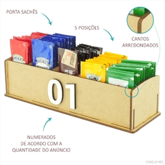 Porta Sachê de Mesa Para Hamburgueria Cefeteria Lanchonete Padaria Crú - comprar online
