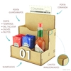 Porta Comanda de Mesa Sachê Guardanapo Temperos Numerados Crú - comprar online