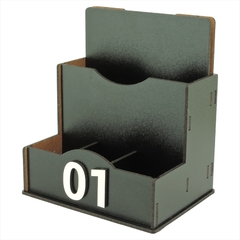 Porta Comanda de Mesa Sachê Guardanapo Temperos Numerados Preto na internet
