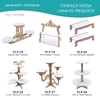 4 Mini Bandejas Redonda Mdf Flat Linha Premium - 12x12x5cm - Maxdecor Decorações