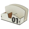 Galheteiro Porta Guardanapo Sal Sachê Pimenta Bistrô Mdf Branco na internet