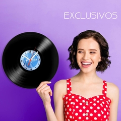 Relógio De Parede - Disco de Vinil - Animais - Tubarão - VAN-001 na internet