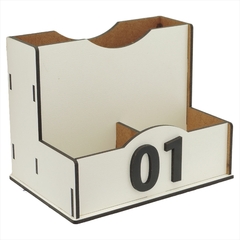 Porta Sachês Guardanapos Condimentos Galheteiro Balcão Padaria Branco - Maxdecor Decorações