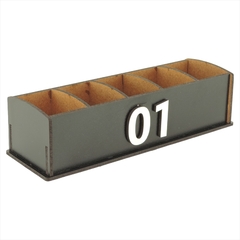 Porta Sachê de Mesa Para Hamburgueria Cefeteria Lanchonete Padaria Preto - Maxdecor Decorações