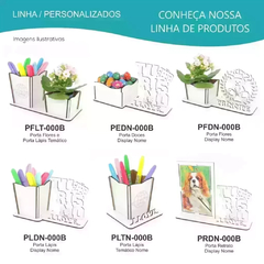 Bandeja Pedestal Redonda Alta Mdf Linha Premium - 23x23x20cm - Maxdecor Decorações