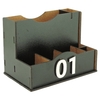 Porta Sachê Guardanapos Canudos Palitos Hamburgueria Mdf Preto - Maxdecor Decorações