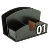 Galheteiro Porta Guardanapo Sal Sachê Pimenta Bistrô Mdf Preto - Maxdecor Decorações