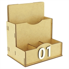 Porta Comanda de Mesa Sachê Guardanapo Temperos Numerados Crú - Maxdecor Decorações