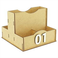 Porta Sachê Temperos Guardanapos Organizador de Mesa Lanchonete Crú - Maxdecor Decorações