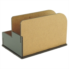 Organizador de Mesa Porta Sachê Sal Pimenta Guardanapo Lanchonete Preto - loja online