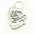 30 Chaveiros Personalizados - MDF Branco - Adulto - Rosa Vazada