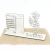 5 Calendário Infinito Display Nome Personalizado Mdf Branco - Anjinho