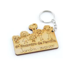 30 Chaveiros Personalizados Mdf - Diversos - Família Feliz