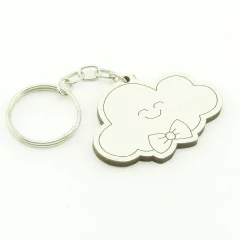 30 Chaveiros Personalizados - MDF Branco - Diversos - Chuva de Amor
