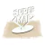 10 Display Personalizado Centro de Mesa MDF Branco - Super Mãe