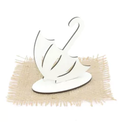 10 Display Personalizado Centro de Mesa MDF Branco - Guarda Chuva