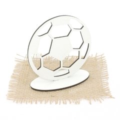 10 Display Personalizado Centro de Mesa MDF Branco - Bola Futebol