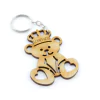 30 Chaveiros Personalizados Mdf - Infantil - Ursinho Coroa