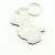 30 Chaveiros Personalizados - MDF Branco - Infantil - Menino e Leão