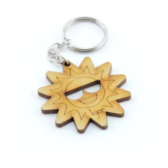 30 Chaveiros Personalizados Mdf - Infantil - Sol