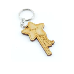 30 Chaveiros Personalizados Mdf - Infantil - Varinha Condão