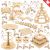 Kit Festa Provençal MDF - Coração - 48 peças