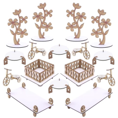 Kit Festa Provençal - MDF Branco - Linha Premium - 1131-LP21 - loja online