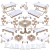 Kit Festa Provençal - MDF Branco - Linha Premium - 1131-LP14