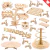 Kit Festa Provençal MDF - Coração - 28 peças